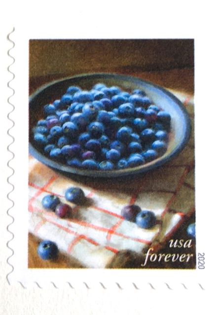 100 Blueberry Forever Stamps Unused Blueberry Postage Stamps for Mailing